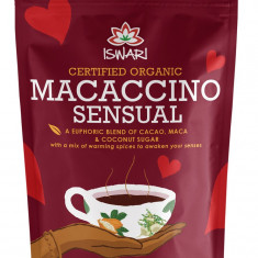 Bautura instant energizanta bio vegana Macaccino Sensual, 250g, Iswari