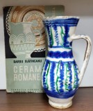 Canceu Ceramic Transilvania Sec. XIX, Pictat Manual, H-20.5cm - Ceramica Populara