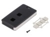 Carcasa Pilot TEKO REMO-TEK, 2 Butoane, Negru/Gri Deschis, Compartiment Baterie, 39x71x11mm