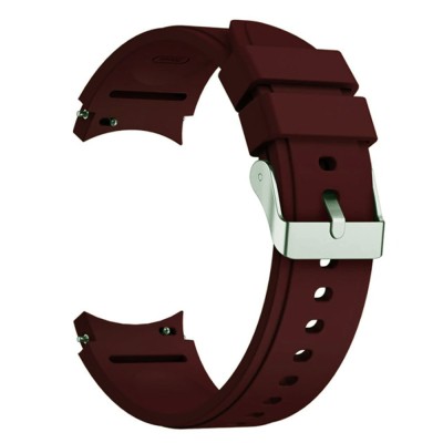 Curea silicon, compatibila Samsung Galaxy Watch 4 Classic, 46mm, VD Very Dream&amp;reg;, Quick Release, Sienna Brown foto