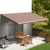 Cumpara ieftin P&acirc;nză de rezervă copertină, maro, 6x3 m