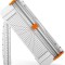 Trimmer pentru Hartie, Utilizare Profesionala la Birou sau pentru Acasa, Max 12 coli 80 g/mp, 38x15x3.5cm, Sistem de Siguranta Degete, plastic, Alb, C