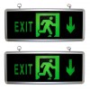 Indicator Luminos Iesire EXIT 2Fete Sageata Jos LED Acumulator 36x14cm MNR7951