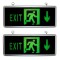 Indicator Luminos Iesire EXIT 2Fete Sageata Jos LED Acumulator 36x14cm MNR7951