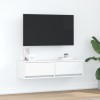 Gossi dulap tv, alb, 100x31x25,5 cm, lemn prelucrat