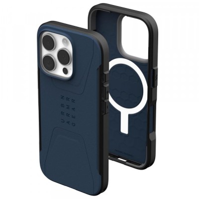 Husa MagSafe pentru Apple iPhone 16 Pro Max, Urban Armor Gear, Civilian, Bleumarin foto