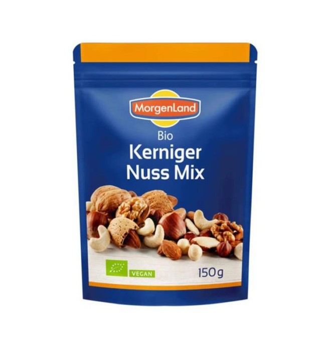 Mix de Nuci, Alune, Migdale si Caju Bio 150gr Morgenland