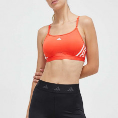 adidas Performance sutien sport Aeroreact culoarea rosu