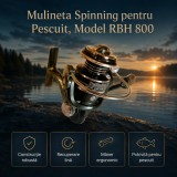 Mulineta Spinning pentru Pescuit, Model RBH 800