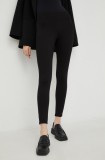 Marc O&#039;Polo colanti femei, culoarea negru, neted