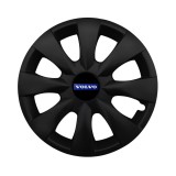 Set 4 capace roti potrivite jantelor de 15 inchi (R15) compatibile VOLVO, Model - 316 Black Edition