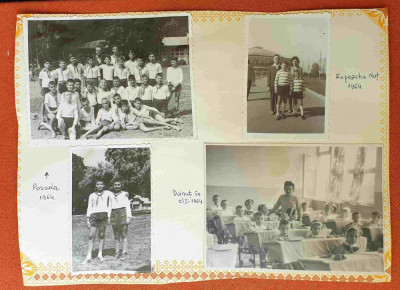 Lot x 4 fotografii din album de familie, anul 1964 Pionieri foto