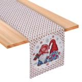 Napron Decorativ de Crăciun cu Gnome și Fir Auriu, CMCLASS