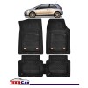 Covorase Auto TeamCar&reg; Tip Tavita Compatibile Opel Corsa D Coupe (2006-2014) Negru Material Rezistent, Cauciuc