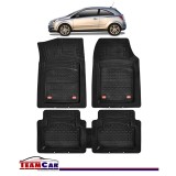 Covorase Auto TeamCar&reg; Tip Tavita Compatibile Opel Corsa D Coupe (2006-2014) Negru Material Rezistent, Cauciuc