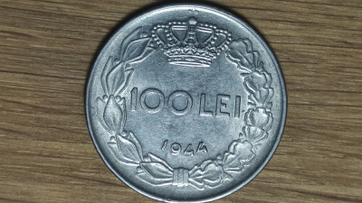 Romania - moneda de colectie - 100 lei 1944 - calitate impecabila ! - Mihai I foto