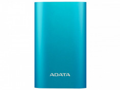 Acumulator extern ADATA A10050QC 10050mAh Quick Charge Blue foto