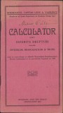 HST C426 Calculator diferite drepturi ofițeri 1924 semnat olograf Călțun Petru