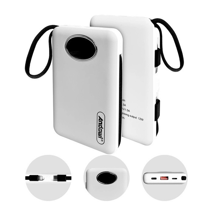 Baterie externa cu afisaj LED, 15000mAh, 2 USB, CD225