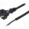 Cablu alimentare AC, 3m, 2 fire, culoare negru, cabluri, CEE 7/17 (C) mufa, PLASTROL - W-97256