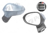 Oglinda exterioara Seat Ibiza (6j), 04.2008-04.2012; Ibiza (6j), 04.2012-, Stanga, reglare electrica; grunduita; incalzita; geam convex; cromat; plie