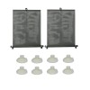 Jaluzele auto retractabile negre set 2 buc x 50cm latime, Carcommerce