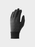 Mănuși din tricot Touch Screen unisex - negre, 4F Sportswear