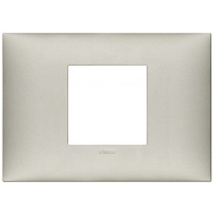 Rama Ornament 2M pt doza de 3M Vimar Neve nichel mat 09672.22