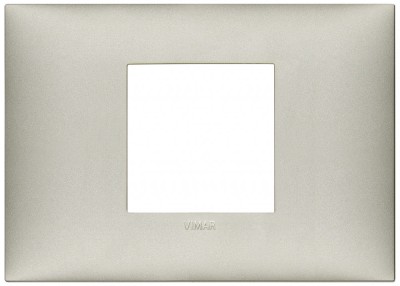 Rama Ornament 2M pt doza de 3M Vimar Neve nichel mat 09672.22 foto