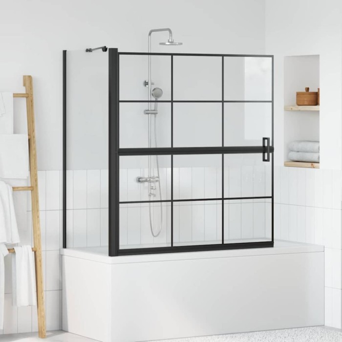 vidaXL Ecran de baie pentru duș Manual 116 x 67 x 129.5 cm 42018555