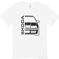 Tricou Personalizat Skoda , Silueta Masina Auto Bumbac 100%