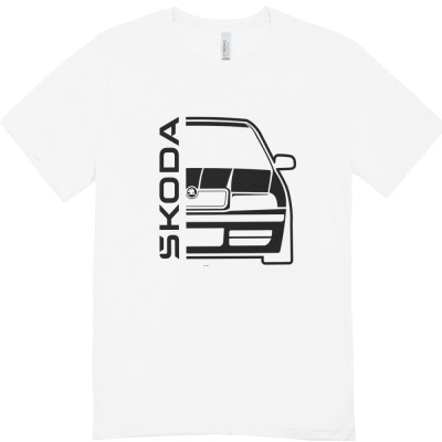 Tricou Personalizat Skoda , Silueta Masina Auto Bumbac 100% foto