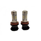 Set 2 becuri auto HB3 cu lupa 21 smd