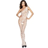 PASSION - WOMAN BS036 WHITE BODYSTOCKING ONE SIZE