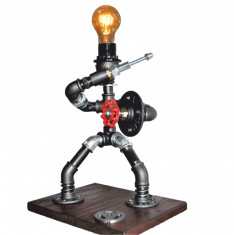 lampa gladiator steampunkdesigncj, lampa steampunk, corp de iluminat foto