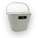 Cos fata biciclete &quot;Click&quot; sistem prindere pipa ghidon, culoare alb Cod:A257