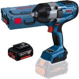 Bosch GDS 18V-1000 + GBA - Masina de insurubat cu impact patrat 1/2 inch 1000 Nm M14-M24 valiza speciala + Acumulator Li-Ion 18 V 5 Ah