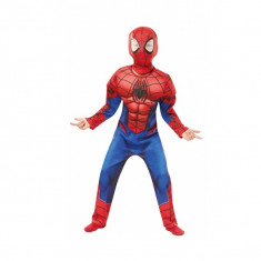 Costum Deluxe Spiderman cu muschi, Marvel, M, 5 - 6 ani, 116 cm foto