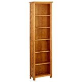 Cumpara ieftin Biblioteca cu 6 rafturi, 52x22x180 cm, lemn masiv de stejar