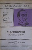 Poemele Noptilor, Texte Comentate - Alexandru Macedonski, Albatros 1972, Poezie, Lyceum, Coperta Cartonata