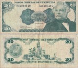 1992 (8 XII),20 Bol&iacute;vares (P-63d) - Venezuela