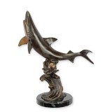 Rechin-statueta din bronz cu soclu din marmura TBA-276