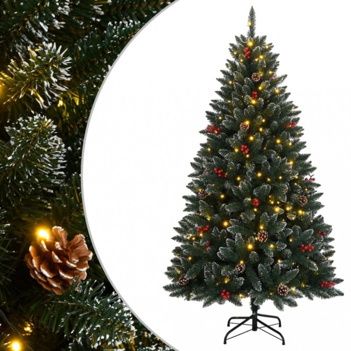 vidaXL Brad de Crăciun artificial cu 300 LED-uri, 210 cm 3315756