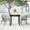 vidaXL Set mobilier de grădină, 3 piese, gri 3099233