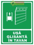 Indicator pentru usa glisanta in tavan