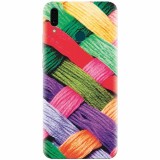 Husa silicon pentru Huawei Y9 2019, Colorful Woolen Art