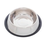 Castron inox caini 23 cm 1800 ml anti-alunecare Kerbl usor de curatat pentru hrana si lichide