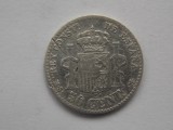 50 CENTIMOS 1880 SPANIA-argint, Europa