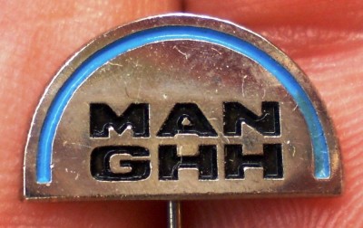 I.609 INSIGNA STICKPIN GERMANIA AUTO AUTOCAMION MAN GHH L14mm foto