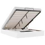 Cumpara ieftin Cadru de pat otoman fara saltea alb 140x200cm piele artificiala